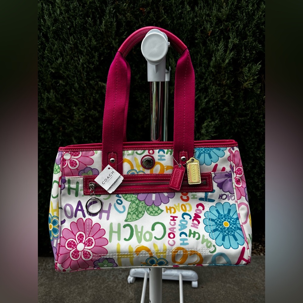 Coach Y2K Multicolor Floral Tote NWT